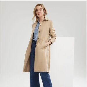 Tan Belted Trench Coat